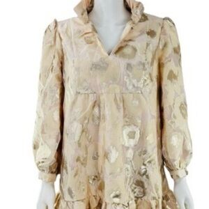 Tuckernuck NWT Bellini Fil Coupe Champagne Palmerston Formal Mini Dress Size XL